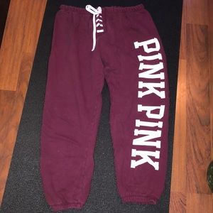 Pink lounge pants